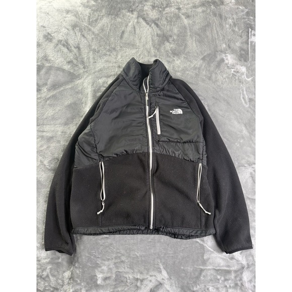 The North Face Tops - The North Face Black Nylon Fleece Full Zip Denali Polartec Jacket Women's Large